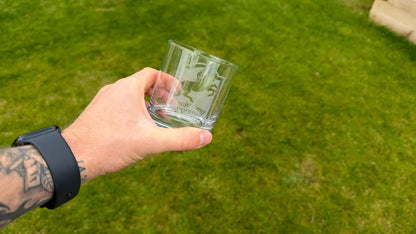 Prancing Pony Pub Sign Engraved Whisky Glass