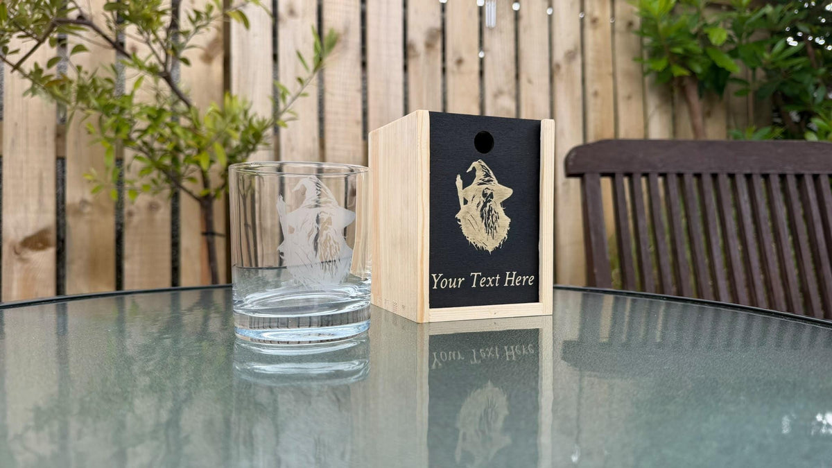 Wizard Engraved Whisky Glass