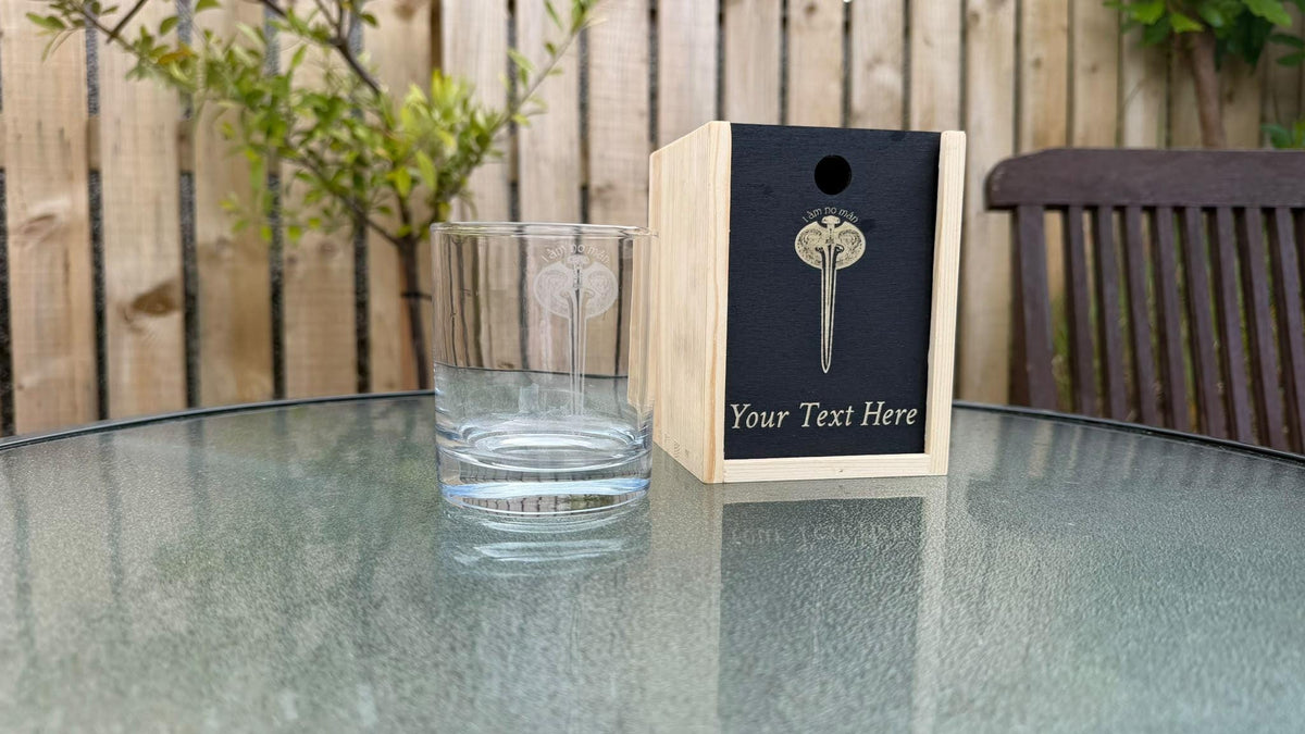 Eowyn Sword I Am No Man Engraved Whisky Glass