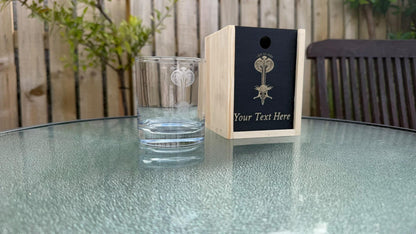 Eowyn and Nazgul Engraved Whisky Glass