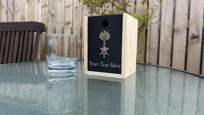 Eowyn and Nazgul Engraved Whisky Glass