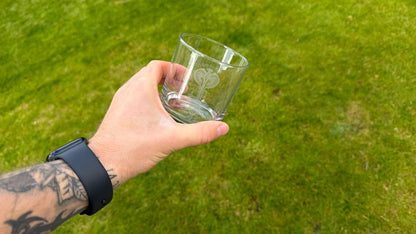 Eowyn and Nazgul Engraved Whisky Glass