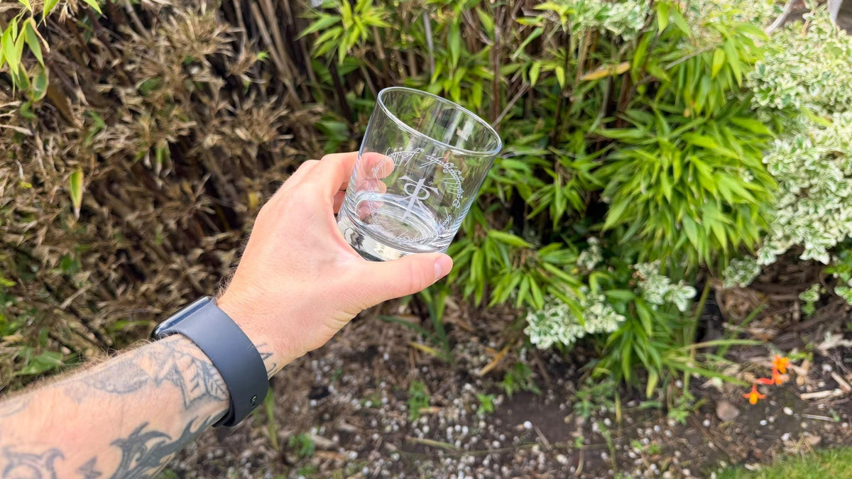 Tolkien Monogram Engraved Whisky Glass, Personalised
