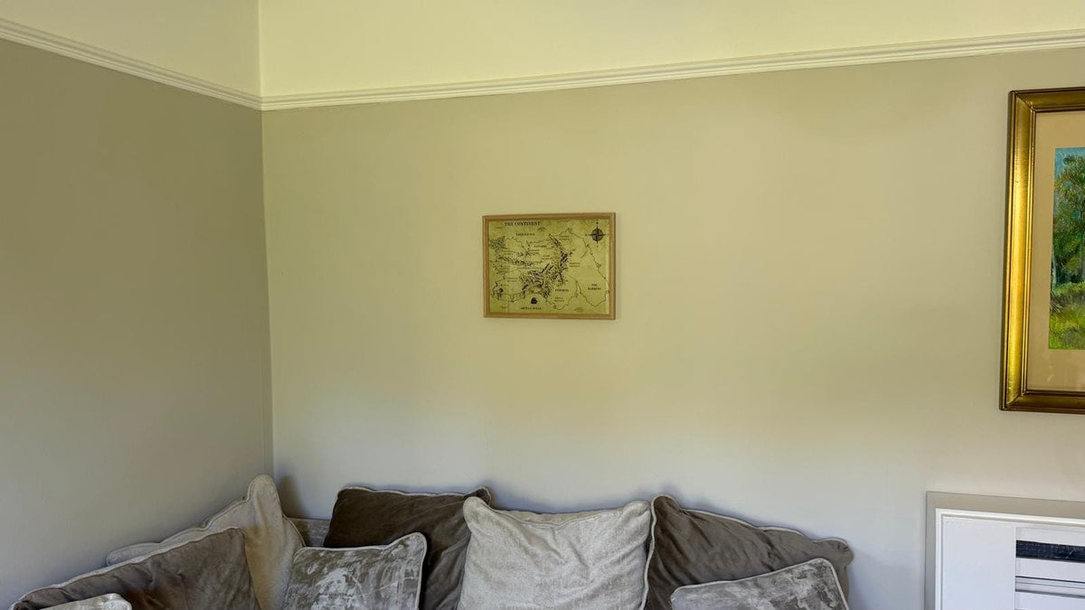 Empyrean Continent Map Framed Print