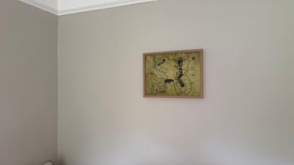 Erilea Fantasy Map Framed Print