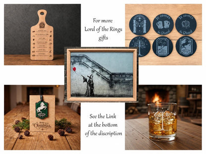 Anduril Sword Engraved Pint Glass