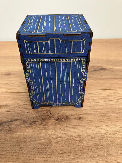 Wooden Box with clasp and integrated hinge