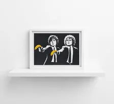 Pulp Adventure - Street Art Style Christmas Card - A5 Art Print or Wall Art