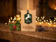 Village Inn Christmas Card - Wooden Engraved Card & Christmas Decoration - Keepsake Gift