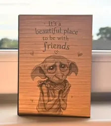 Friendship Christmas Card - A Friend Like You Deserves Something Magical - Wooden Engraved Keepsake & Envelope
