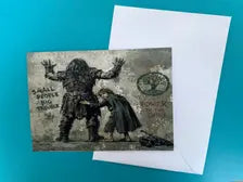 For the Homeland - Street Art Style Christmas Card - A5 Art Print or Wall Art