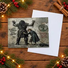For the Homeland - Street Art Style Christmas Card - A5 Art Print or Wall Art