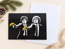 Pulp Adventure - Street Art Style Christmas Card - A5 Art Print or Wall Art