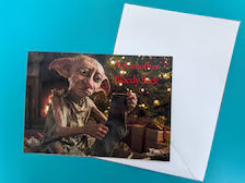 Not Another Bloody Sock - Funny House-Elf Christmas Card - A5 Art Print or Wall Art