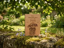 Friendship Christmas Card - A Friend Like You Deserves Something Magical - Wooden Engraved Keepsake & Envelope