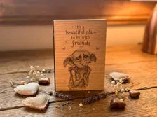 Friendship Christmas Card - A Friend Like You Deserves Something Magical - Wooden Engraved Keepsake & Envelope