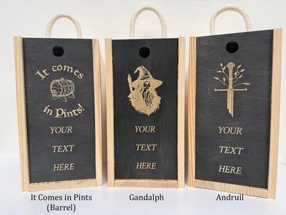 Lord of the Rings Inspired Engraved Highball Glass, another view