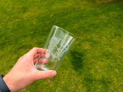 Ravenclaw Shield Engraved Pint Glass, another view