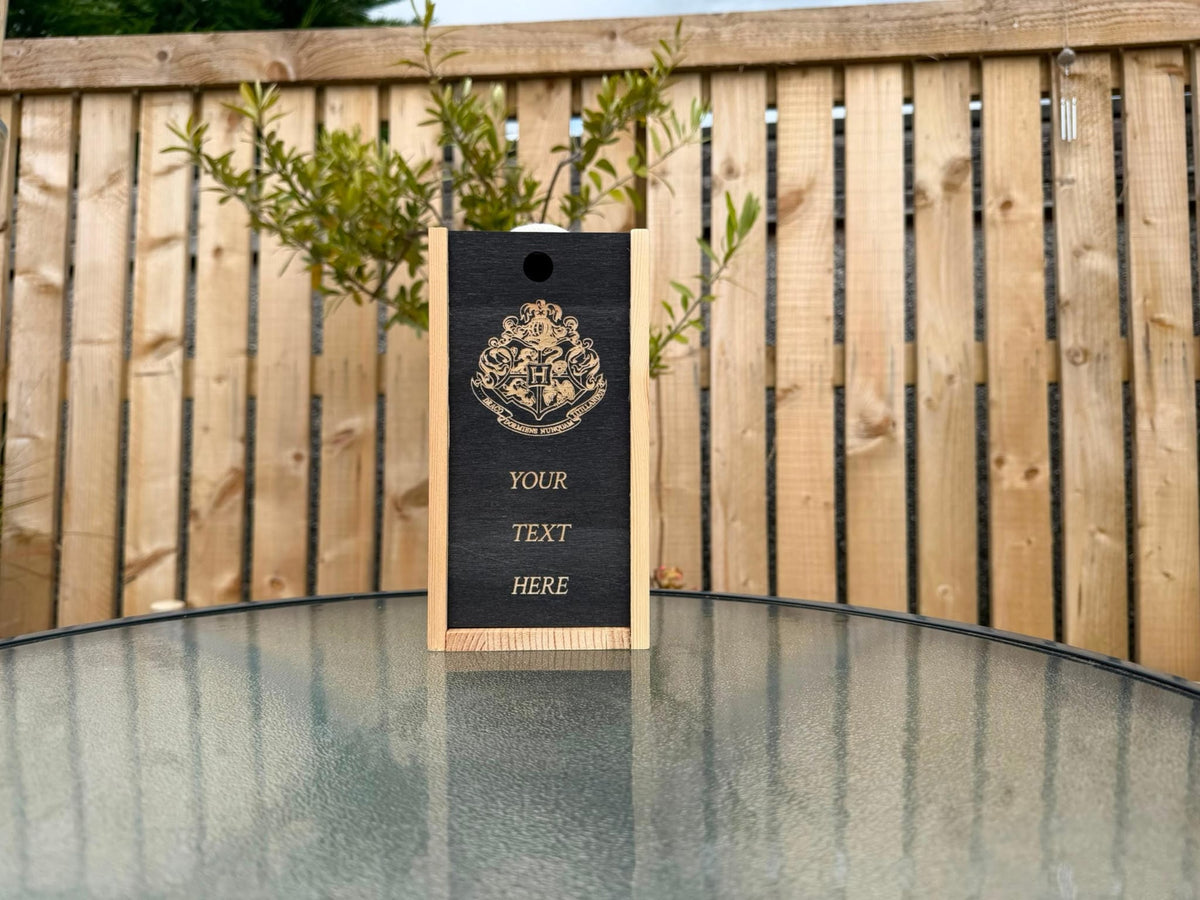 Gryffindor Shield Engraved Pint Glass, another view