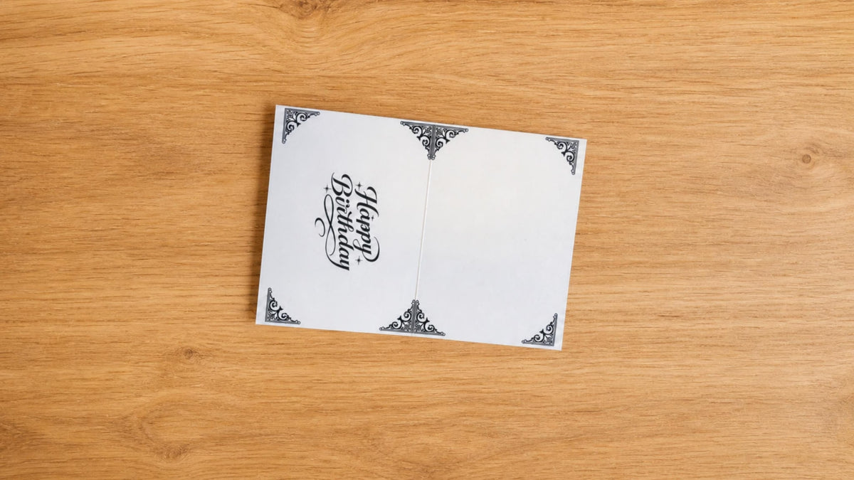 Happee Birthdae Card - Magical Wooden Engraved Birthday Card