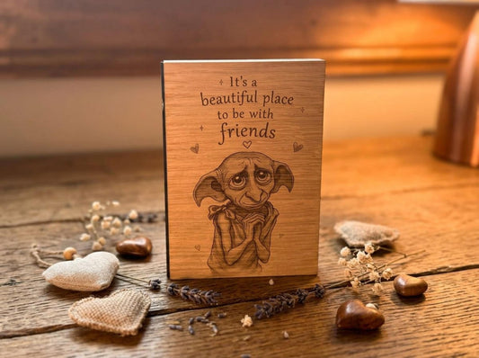 A Friend Like You Wooden Christmas Card
