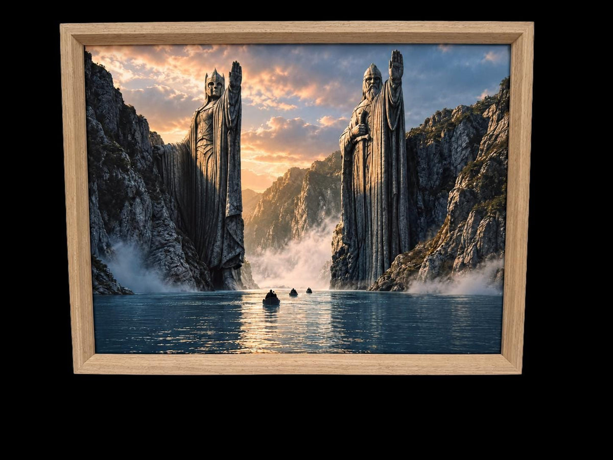 Pillars of the Kings Framed Print - Fantasy Wall Art A3