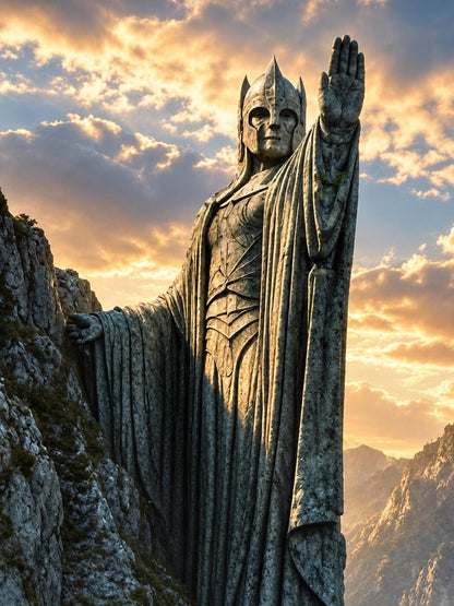Pillars of the Kings Framed Print - Fantasy Wall Art A3