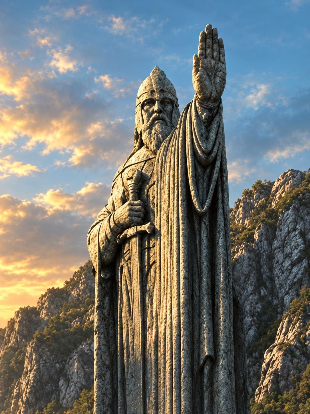 Pillars of the Kings Framed Print - Fantasy Wall Art A3