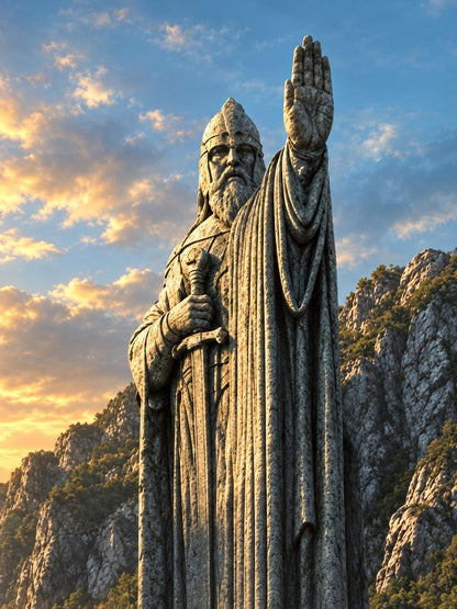 Pillars of the Kings Framed Print - Fantasy Wall Art A3