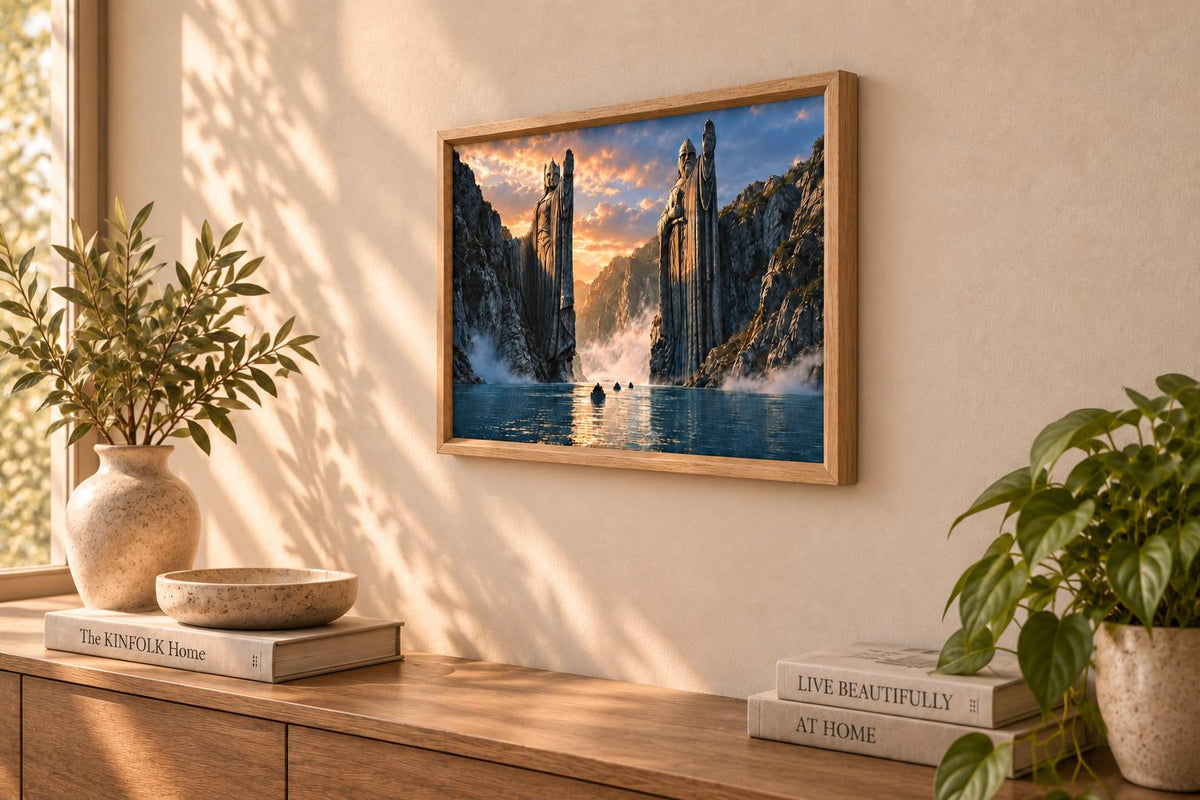 Pillars of the Kings Framed Print - Fantasy Wall Art A3