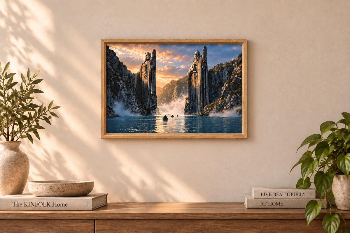 Pillars of the Kings Framed Print - Fantasy Wall Art A3
