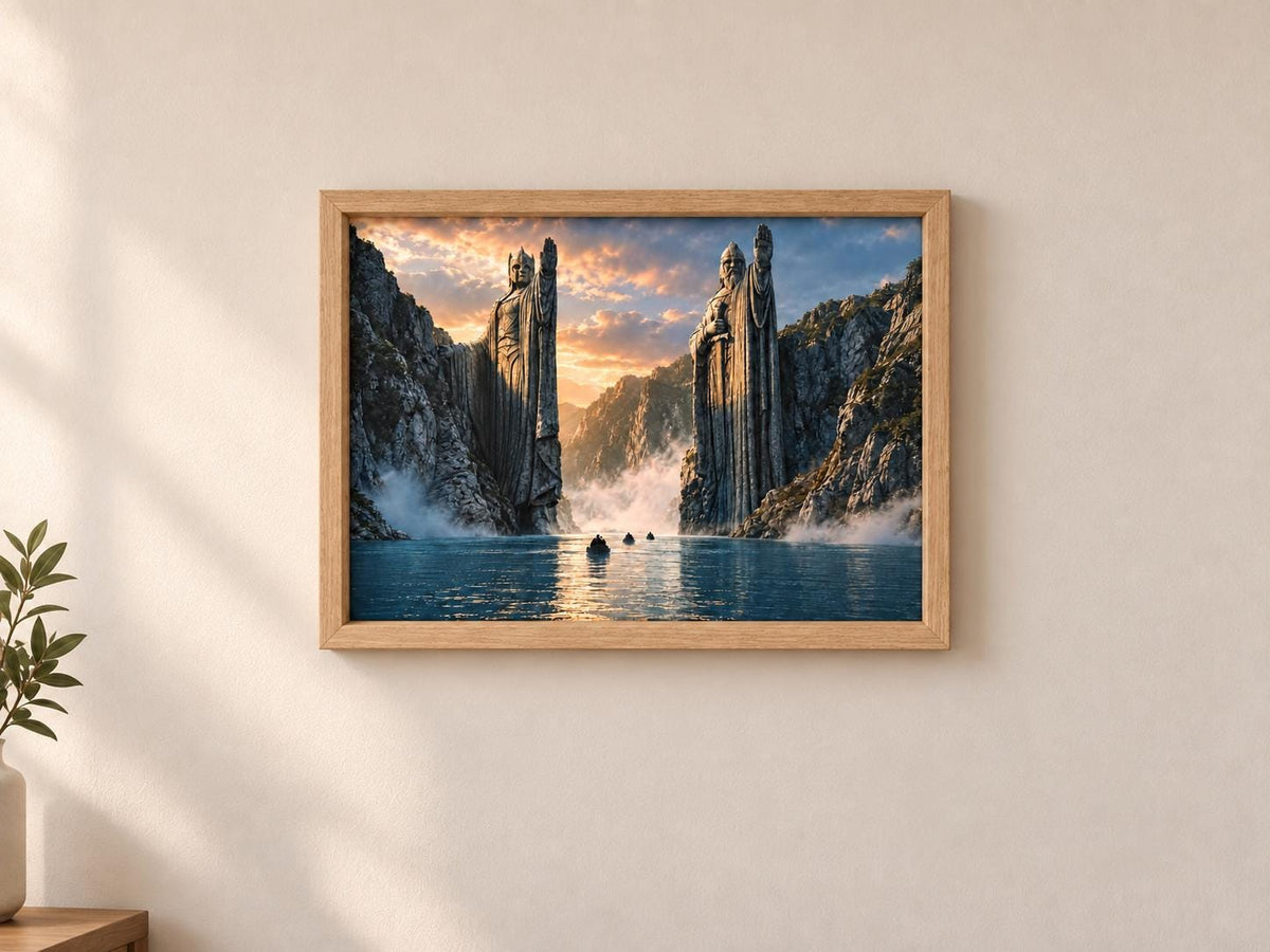 Pillars of the Kings Framed Print - Fantasy Wall Art A3