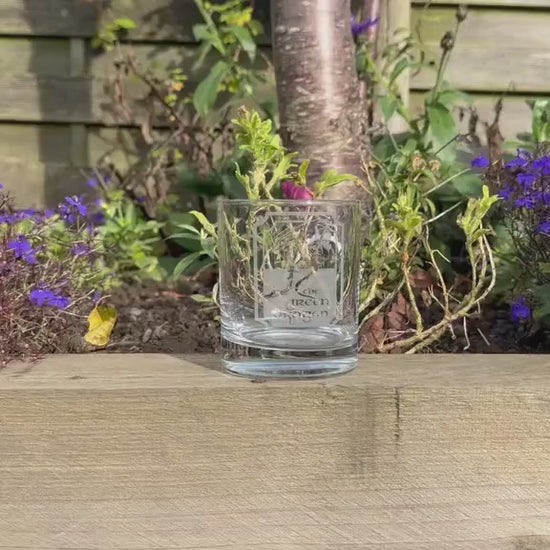 Green Dragon Pub Sign Engraved Whisky Glass