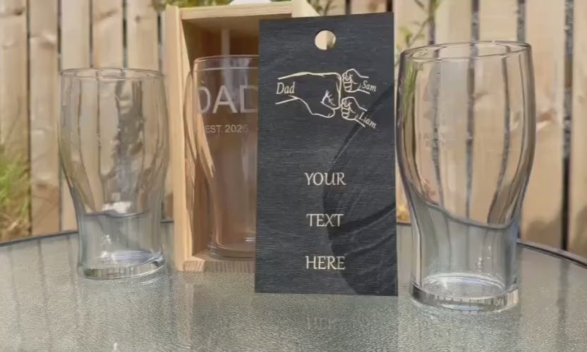 Darth Dad Engraved Pint Glass