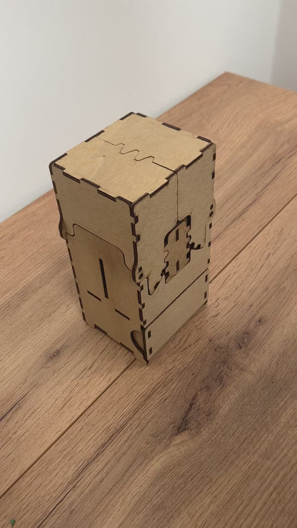 Wooden Gear Box with integrated drawer